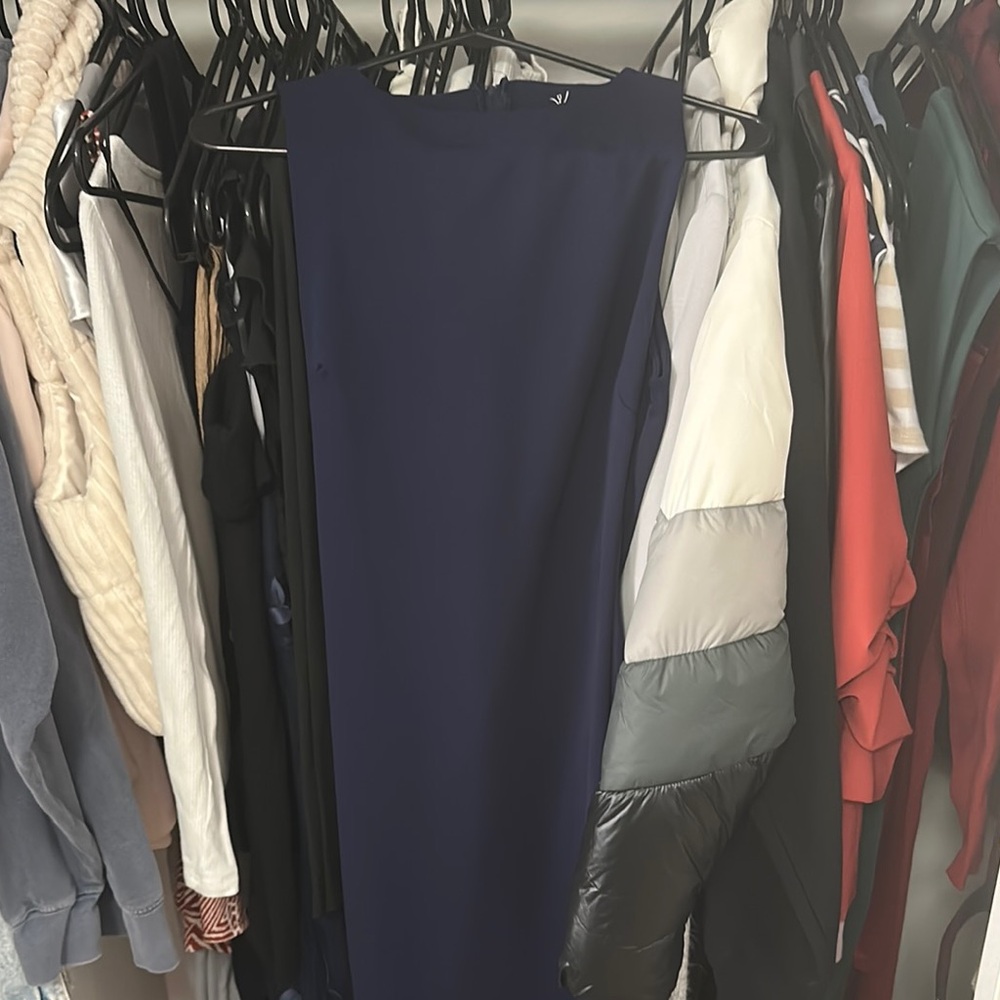 Windsor Deep Blue Pencil Skirt